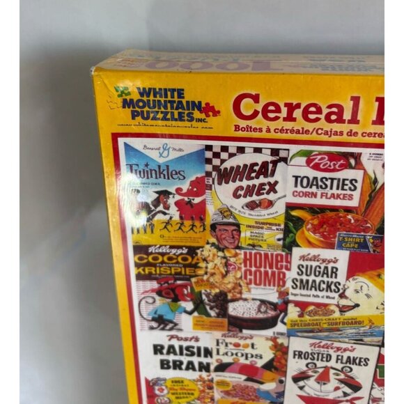 White Mountain 1000-Piece Jigsaw Puzzle Vintage Cereal Boxes Collage Puzzles - Picture 3 of 6